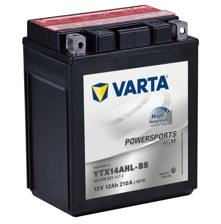 Varta Mc-batteri AGM YTX14AHL-BS High Perfor. 12v 12Ah