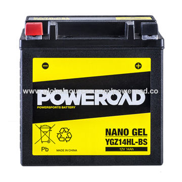 MC-batteri GEL 14 Ah YGZ14HL-BS Extreme Poweroad SP4 ...